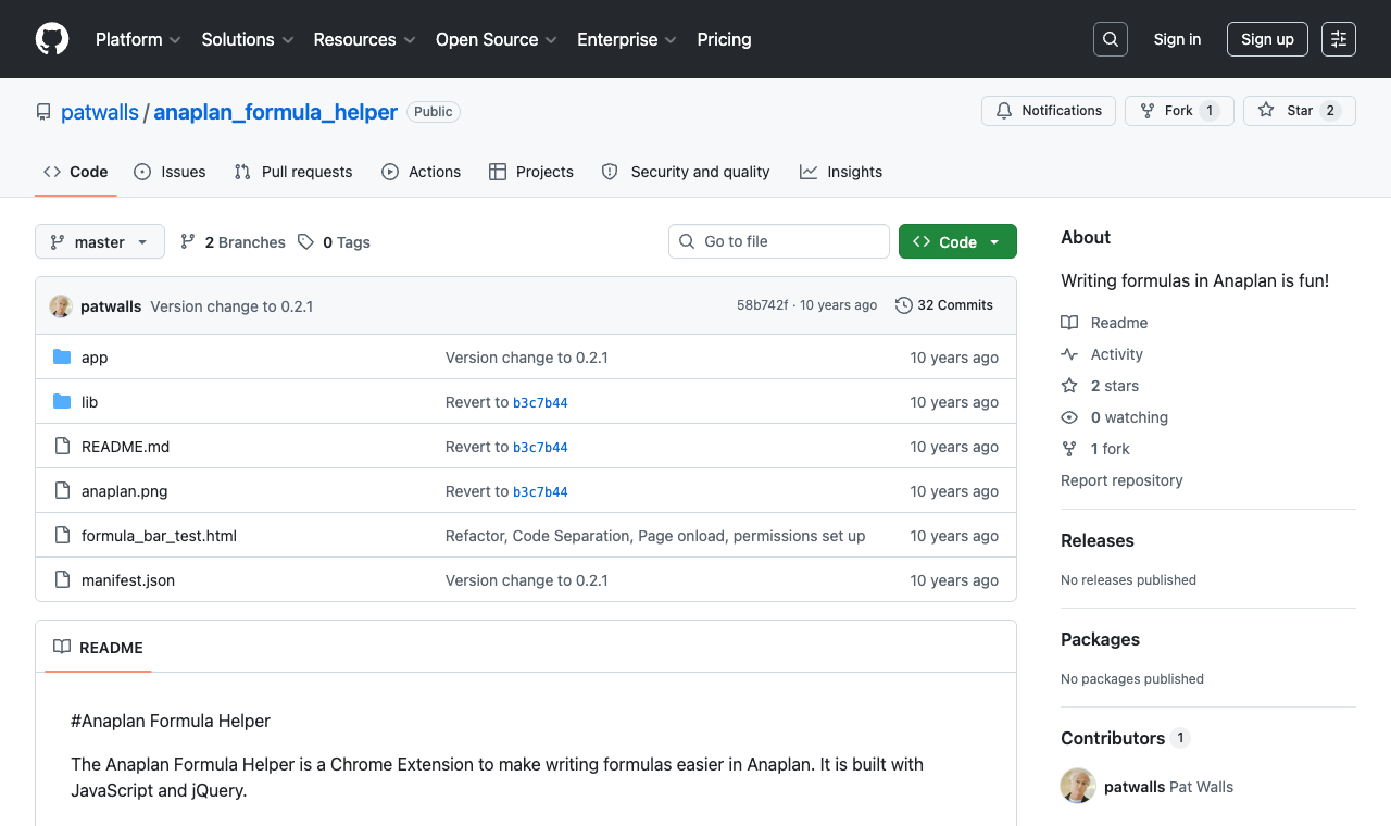 Anaplan Chrome Extension