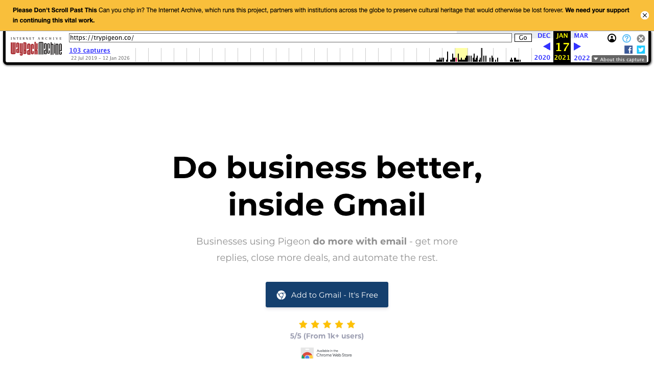 Pigeon CRM